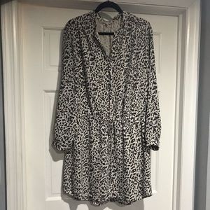 Leopard print drawstring dress. Size XL